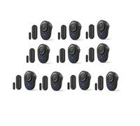 Nineleaf Carillon Détecteur Porte Sans Fil, Alarme Porte,Noir-10PC | Detecteur Ouverture De Porte Sans Fil, Sonnette Entrée Magasin,180 m,48 Mélodies,5 Volumes, Maison/Boutique/Malentendants