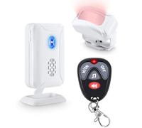 NineLeaf Détecteur de Mouvement avec Télécommande,Sonnette sans Fil | Sonnette de Porte Entree Magasin,Alarme de fenêtre, 5 Modes, 36 Mélodies, 280 m de Portée