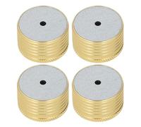 NINESHE Lot de 4 rehausseurs de meubles en alliage d'aluminium réglables de 0,9 à 1,5 pouces, capacité de charge de 50 à 500 kg pour canapé, lit, armoire, table (or brillant)