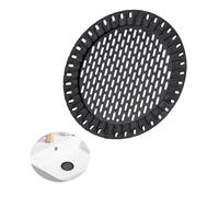 NineSSJLY Passoire à Cheveux pour Douche Ø 12,5 cm - Acier Inoxydable 304 Noir avec Rebord en Silicone - Passoire pour Douche et lavabo - Grande passoire pour Salle de Bain et Cuisine