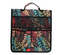 NinGYiYan Outil de Jardin Sac de Rangement Durable Oxford Tissu Pliable Jardinage fourre-Tout pour Jardin extérieur (Feuilles Rouges)