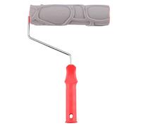 Niniang Pierre Texture en Caoutchouc en Relief Peinture Rouleau Brosse Outil à Main IntéRieur et ExtéRieur Maison Chambre DIY DéCoration Murale Outil