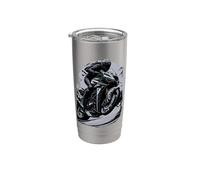 Ninja Biker Gobelet isotherme en acier inoxydable double paroi