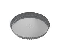 NINJA Foodi Zerostick B30910EUUK Moule à tarte, tarte et tarte à tarte antiadhésif, durable, robuste, en acier aluminisé, 25 cm, gris