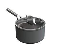 Ninja Foodi ZEROSTICK Casserole de 20cm avec Couvercle en Verre, Durable, Antiadhésif, Alu Anodisé, Induction, Va au Lave-Vaisselle et au Four, Poignée en Inox, Gris C30218EU