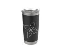 Ninja Star Shuriken Ninja Star Gobelet isotherme en acier inoxydable double paroi