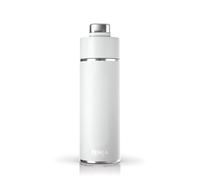 Ninja Thirsti Bouteille et flasque 530 ml avec couvercle étanche, conçue pour boissons gazeuses, chaudes et froides. Voyage/sport. Triple isolation, bouteille en acier inoxydable, Blanc, DW1801EUUKWH
