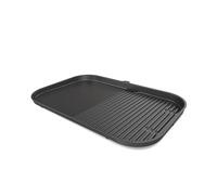 Plaque de cuisson Ninja BBQ XSKOGXLGGCMEU, 45 x 31 cm, lisse/cannelée, compatible avec Woodfire XL OG850/OG901, revêtement céramique, noir