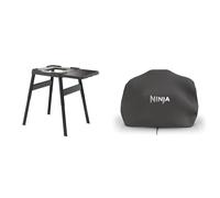Ninja Woodfire Housse pour Barbecue XL, Anti-décoloration, Compatible avec OG850 / OG901, XSKOGXLCVREU + Table d'appoint, Support pour Barbecue, Grill et Four d'extérieur, 4718J800EUUK