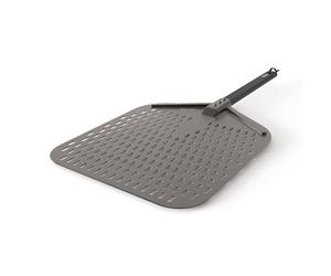 Ninja Woodfire Pelle à pizza pour Four d'extérieur légère OO101UK | perforée, résistante à la rouille, pour des pizzas de 30cm, noire, utilisable pour les barbecues ou grillades, XSKPZPLEU