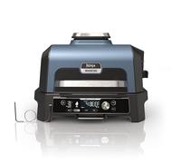 Ninja Woodfire Pro Connect XL Grille électrique pour barbecue et fumoir avec contrôle d'application, sonde numérique, grande grille 7 en 1 pour l'extérieur et friteuse à air avec granulés
