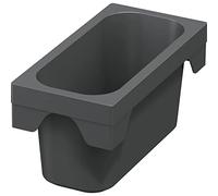 NINKA 5172.11 41514 Bol multi-usages pour KB 450/500/600 mm, récipient de 0,5 l, plastique gris foncé, argenté