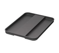 NINKA eins2top 5010.11 41514 Grand couvercle en plastique pour poubelle Gris foncé/argenté 25/35 l