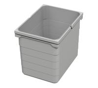 Ninka eins2vier Poubelle 15 L gris alu Hauteur : 250 mm 306 x 230 mm Système de tri des déchets