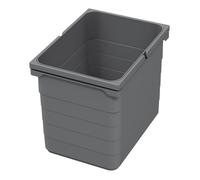 Ninka eins2vier Poubelle Collecteur de déchets 15 L gris foncé Hauteur: 250 mm 306 x 230 mm