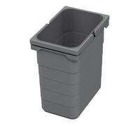Ninka eins2vier Poubelle Collecteur de déchets 7 L gris foncé Hauteur: 250 mm 230 x 153 mm