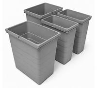 ninka set de bacs 5055.92 gris 2x17 + 2x8 litres