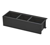NINKA sideBOX Système de rangement de tiroirs pour Legrabox Hauteur C avec 3 compartiments pour un espace de rangement supplémentaire, plastique anthracite