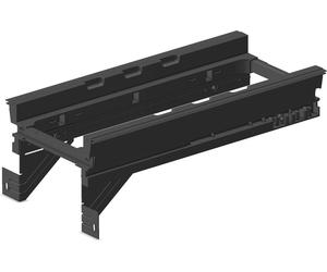 Ninka support de poubelle eins2fünf NL 500 KB 300mm - Support pour collecteur de déchets encastré, plastique gris foncé