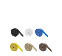 NINMORTH 3 m PVC découpable pour sangles de rechange pour piscine extérieure et chaise longue de plage avec 10 clous Noir