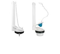 NINMORTH Abattant WC en ABS pour réservoir de chasse d'eau - Double couvercle à clapet de vidange avec joint d'étanchéité - Pour réparation de réservoir de salle de bain