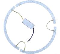 NINMORTH Bande LED incurvée de 38 cm pour ventilateur, 36 W, température tricolore, fixation magnétique pour plafonnier (bande lumineuse + pilote)