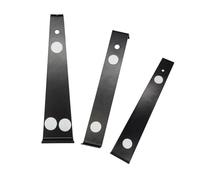NINMORTH Barre de traction en acier robuste stratifié vinyle pour installation de planchers de bois dur, outil professionnel d'étanchéité des espaces étroits, noir