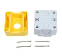 NINMORTH Bellmei Boîtier de commande à bouton-poussoir ABS + PC IP65, boîtier industriel jaune avec câblage d'étanchéité amélioré pour la protection