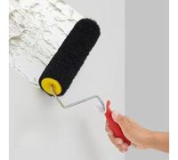 NINMORTH Brosse rouleau de mastic mural de 22,9 cm avec poils en nylon élastiques, plâtrage et peinture texturée, design épuré pour projets de bricolage à la maison