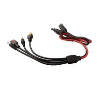 NINMORTH Câble de charge solaire 4 en 1 avec connecteurs XT60 DC5521 DC7909, adaptateur EcoFlow 12AWG-18AWG 7A pour station d'alimentation portable Anker