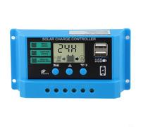 NINMORTH Contrôleur solaire 12 V/24 V 30 A 20 A 10 A régulateur de charge intelligent avec batterie LCD pour système d'alimentation de réverbère (30 A)
