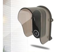 NINMORTH Coque de clavier de sonnette d'extérieur en polycarbonate pour protection contre la pluie, le soleil, contrôle d'accès, verrouillage d'empreintes digitales, résistant aux intempéries, marron