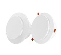 NINMORTH Grille d'aération réglable pour plafond rond avec écran en maille amovible - Diffuseur de CVC en ABS de 10,2 cm avec clip de verrouillage pour la maison, le bureau, la salle de bain, la