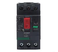 NINMORTH GV2 Disjoncteur de moteur MPCB, surintensité et surcharge thermique pour interrupteur de protection pour la sécurité du moteur industriel 50/60 Hz (GV2ME07C 1,6-2,5 A)