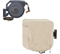 NINMORTH Housse de dévidoir imperméable pour tuyau d'arrosage en tissu Oxford 420D très résistant avec revêtement en polyuréthane, protecteur résistant aux UV pour enrouleurs rétractables, 60 x 45 x