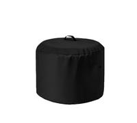 NINMORTH Housse de protection résistante pour feu rond en tissu Oxford 600D imperméable avec cordon réglable pour poêle d'extérieur pour protection contre le feu Noir