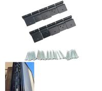 NINMORTH Kit de charnière à friction pour porte d'entrée de véhicule récréatif en alliage d'aluminium pour charnières noires avec vis, 5ème roue, remorque de voyage, camping-car, lot de 10