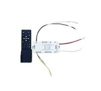 NINMORTH Kit de télécommande invisible pour ventilateur de plafond avec récepteur, onduleur CC à intensité variable, minuterie de veille de 2 heures, entrée 100-265 V, chambre à coucher, salon, blanc
