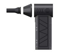 NINMORTH Mini souffleur électrique turbo avec LED, dépoussiéreur sans fil pour ordinateur de voiture, débris de neige, nettoyeur portable léger, noir