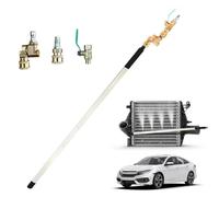 NINMORTH Outil de nettoyage de radiateur portable 4500 PSI avec lance en acier inoxydable de 60 cm pour nettoyeur haute pression, articulation pivotante à 180° pour rinçage des radiateurs de voiture