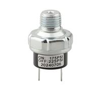 NINMORTH Pressostat pour compresseur d'air 1224 V DC 110-240 V AC, 175-225 PSI pour montage sur réservoir, 14-18 NPT filetage mâle klaxons et compresseurs