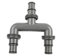 NINMORTH Raccord de tuyau pour piscine, 38 mm et 32 mm, adaptateur en T pour INTEX, plastique et pour acier inoxydable, raccord en T à 3 voies