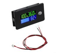 NINMORTH Testeur de capacité de batterie 10-100 V - Voltmètre numérique avec affichage de la température pour chariot bateau 12 V 24 V 36 V 48 V 72 V pour camping-car (72 V)