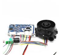 NINMORTH WS7040 DC Souffleur centrifuge sans balais 12 V 24 V haute pression avec roulement à billes NMB Purification de l'air hydroponique refroidissement pour noir