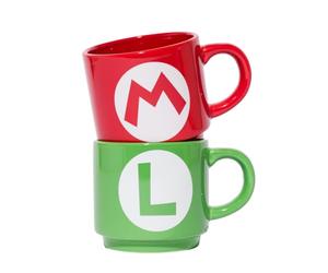 Nintendo Super Mario Brothers Initial Mugs Set
