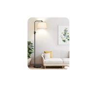 Nintiue Lampadaire Arc 165cm Moderne lampe sur pied de salon variateur | 1000lm ampoule LED incluse, Gradation rotative de 0 à 100 %, avec abat-jour beige, lampadaire sur pied salon pour chambre