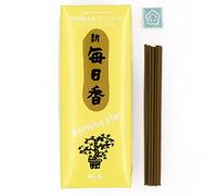 Nippon Kodo Morning Star Encens Japonais Vanille - Boîte à 200 Bâtons avec Porte-céramique