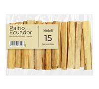 NIRDOSH - Palo Santo Bâtons PALITO de Ecuador 10cm - 15 Bâtons en Bois de Encens Naturel 100% Originaux et Biologiques Yoga, Meditation Palo Santo Bois sacré Bursera Graveolens