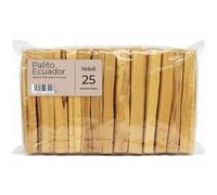 NIRDOSH - Palo Santo Bâtons PALITO de Ecuador 10cm - 25 Bâtons en Bois de Encens Naturel 100% Originaux et Biologiques Yoga, Meditation Palo Santo Bois sacré Bursera Graveolens