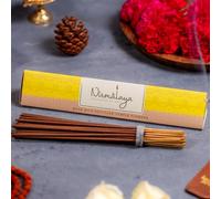 Nirmalaya Lot de 40 bâtons d'encens au jasmin de qualité supérieure - 100 % naturel et sans charbon - Agarbatti bio de luxe, fabriqué à la main pour Pooja, méditation, yoga et aromathérapie